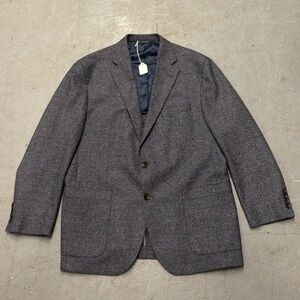 Jack Victor Classic Blue & Charcoal Tweed Blazer for Men